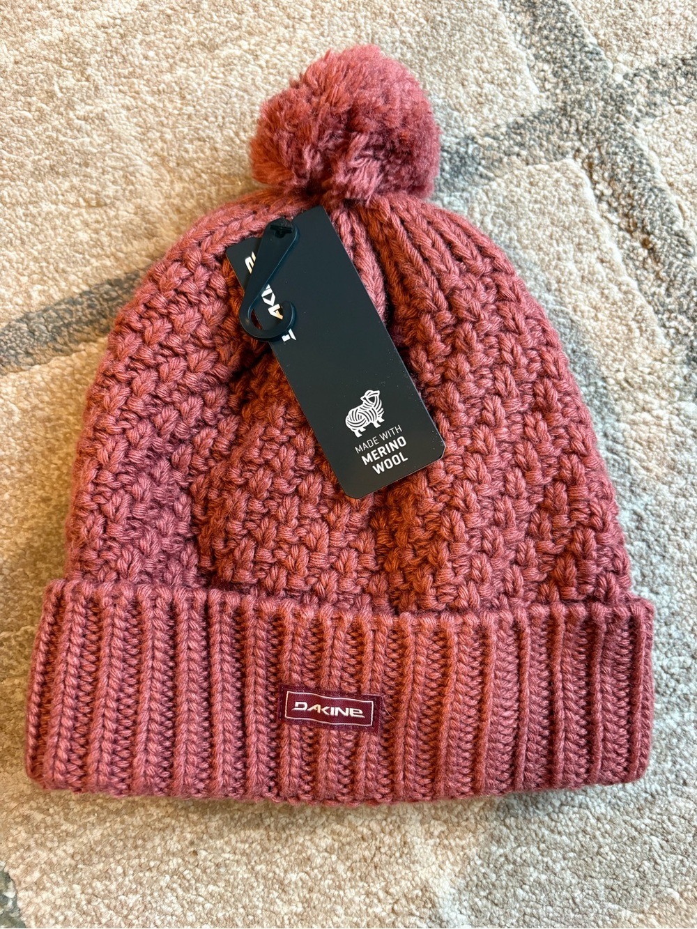Dakine Tiffany women's beanie hat Dark Rose One Size NWT